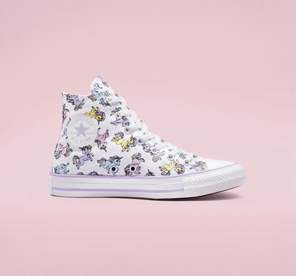 Chlapecké Vysoké Converse Chuck Taylor All Star Unicorns Big Kids Bílé | 590247HUY