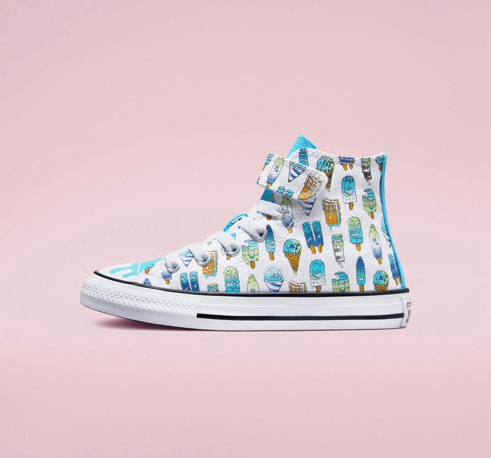 Chlapecké Vysoké Converse Chuck Taylor All Star Easy On Frozen Treats Little Kids Bílé Blankyt | 624915LRQ