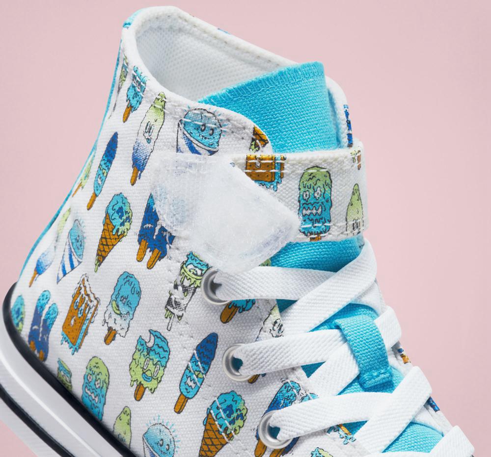 Chlapecké Vysoké Converse Chuck Taylor All Star Easy On Frozen Treats Little Kids Bílé Blankyt | 624915LRQ