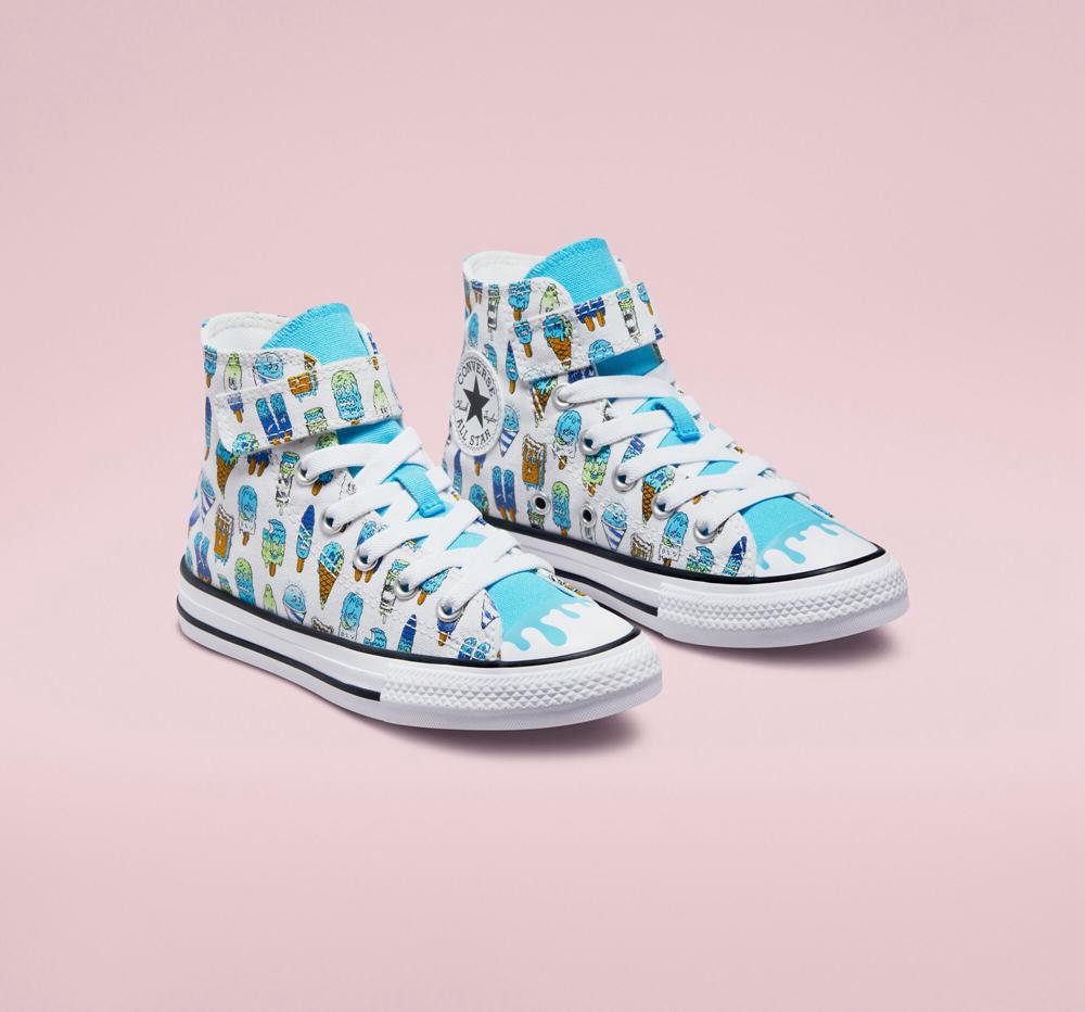 Chlapecké Vysoké Converse Chuck Taylor All Star Easy On Frozen Treats Little Kids Bílé Blankyt | 624915LRQ