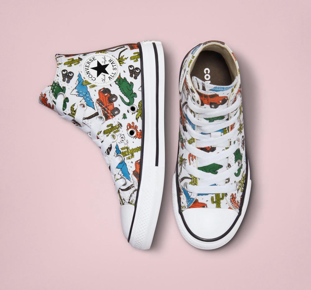 Chlapecké Vysoké Converse Chuck Taylor All Star Desert Explorer Little Kids Bílé Zelene | 638497VEF