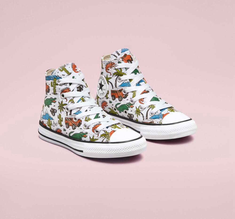 Chlapecké Vysoké Converse Chuck Taylor All Star Desert Explorer Little Kids Bílé Zelene | 638497VEF