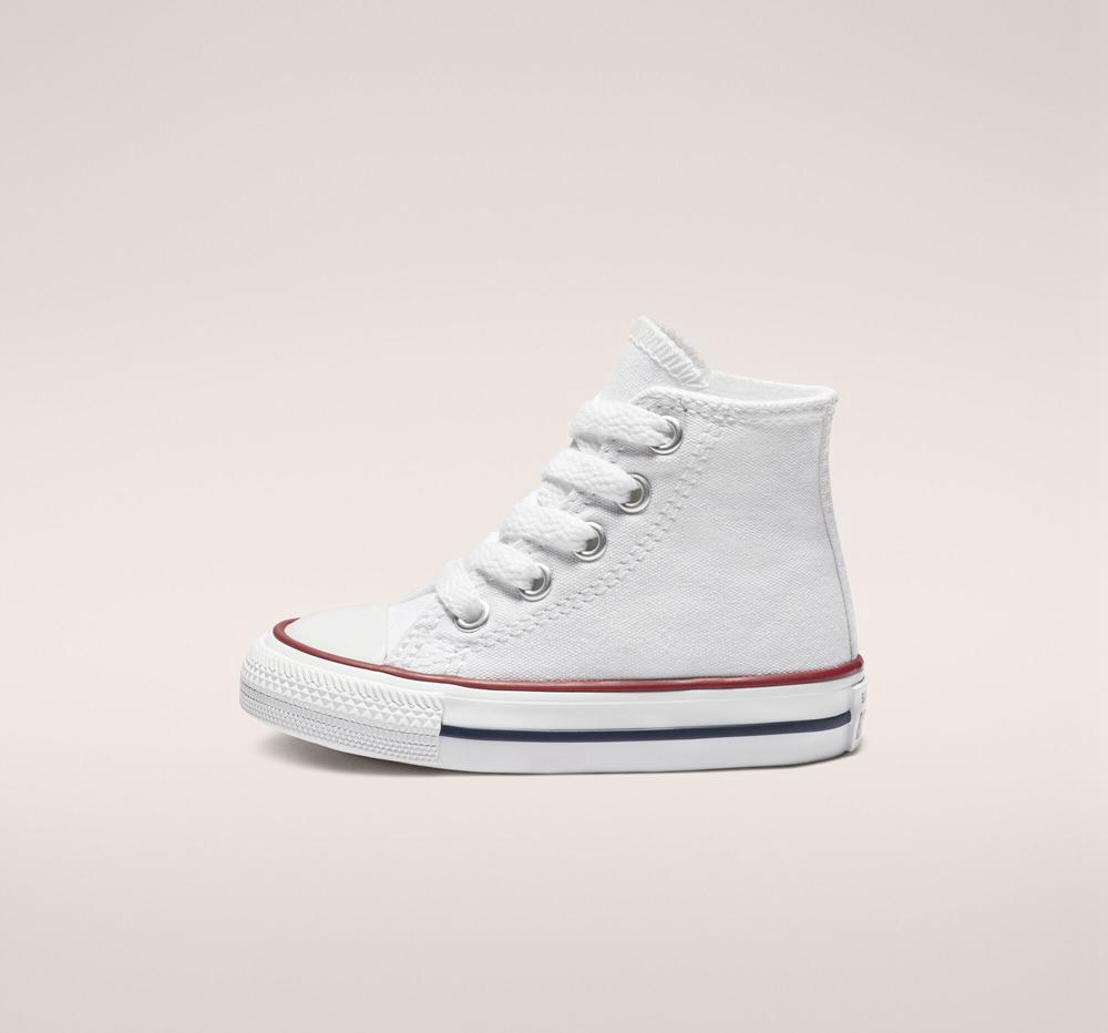 Chlapecké Vysoké Converse Chuck Taylor All Star Classic Toddler Bílé | 852634PRC