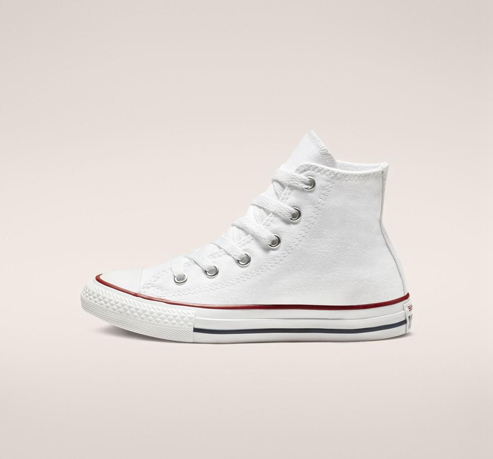 Chlapecké Vysoké Converse Chuck Taylor All Star Classic Little Kids Bílé | 957836LQK