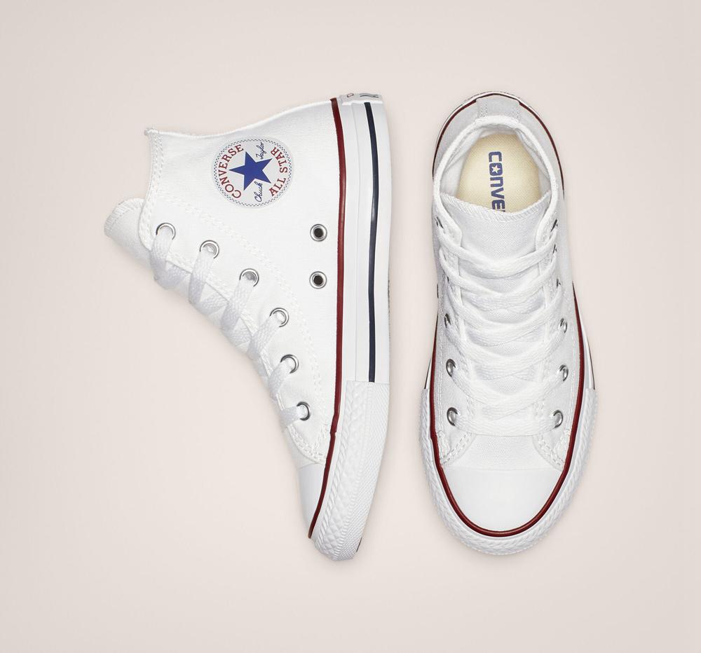 Chlapecké Vysoké Converse Chuck Taylor All Star Classic Little Kids Bílé | 957836LQK