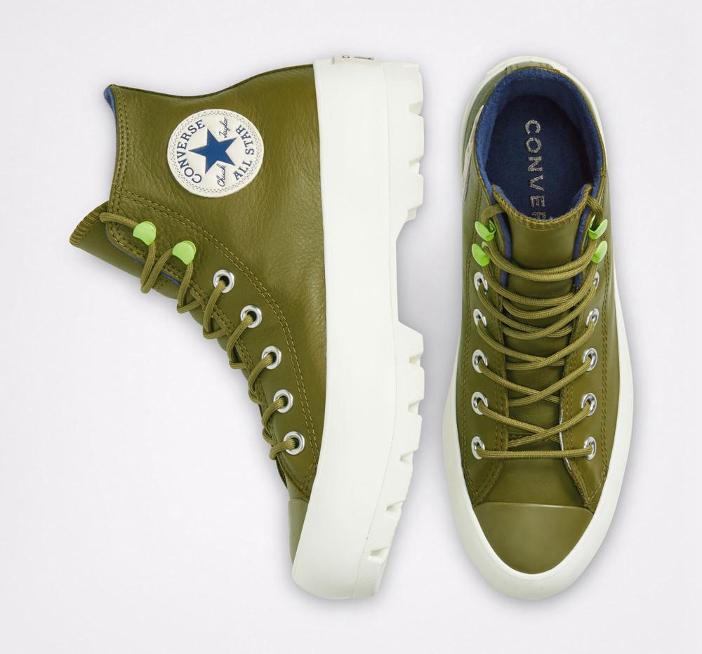 Dámské Boty Converse Chuck Taylor All Star Lugged Zimní Zelene Tmavě Tmavě Blankyt | 698423EFU