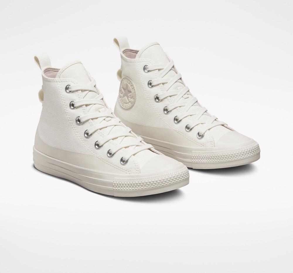 Dámské Boty Converse Chuck Taylor All Star Vody Repellent Platene Bílé | 742158SRW