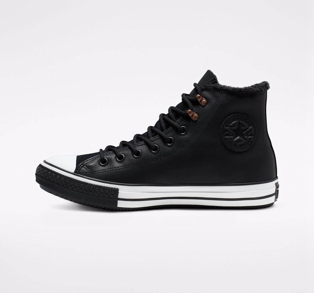 Dámské Boty Converse Chuck Taylor All Star Zimní Gore Tex Unisex Černé Černé Bílé | 768023RLM