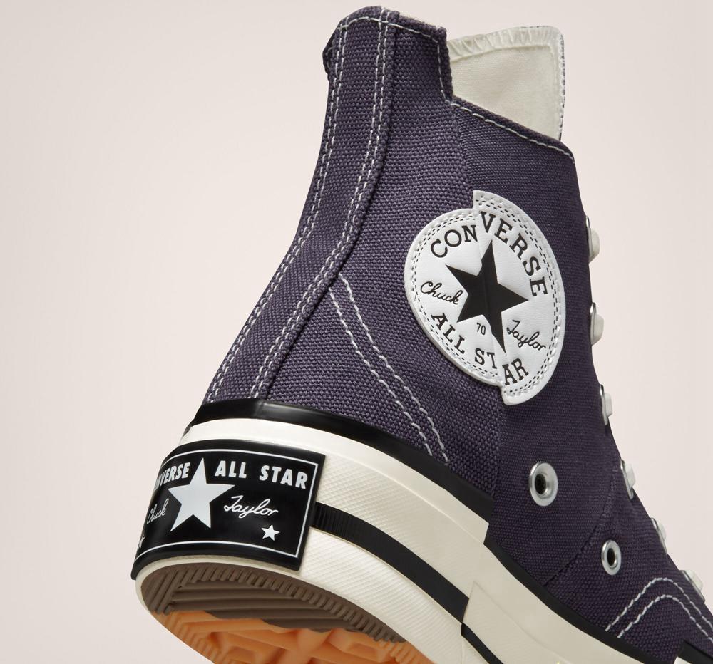 Dámské Boty Na Platformy Converse Chuck 70 Plus Unisex High Top Zelene Tmavě Černé | 304568HJY