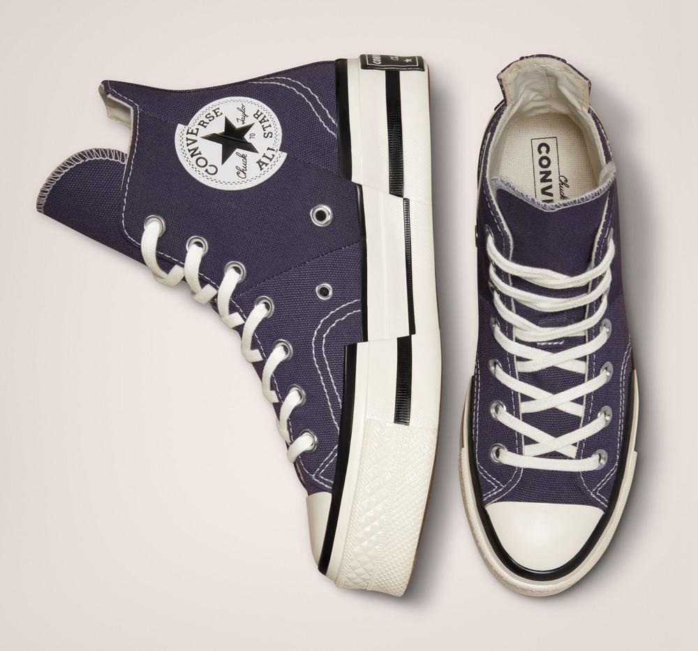 Dámské Boty Na Platformy Converse Chuck 70 Plus Unisex High Top Zelene Tmavě Černé | 304568HJY