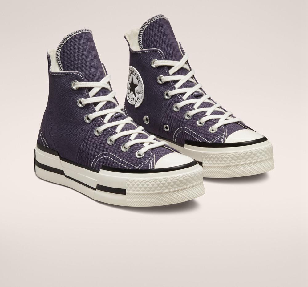 Dámské Boty Na Platformy Converse Chuck 70 Plus Unisex High Top Zelene Tmavě Černé | 304568HJY