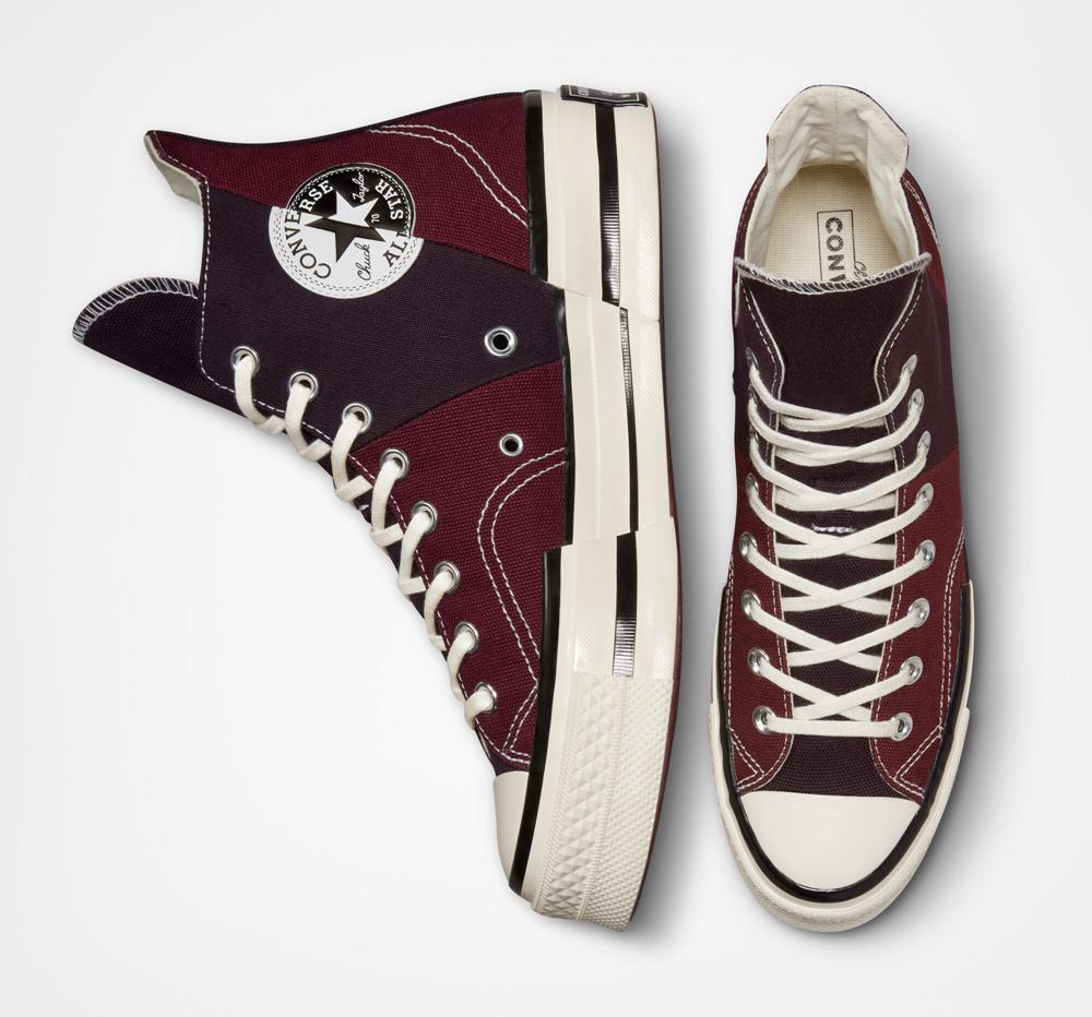 Dámské Boty Na Platformy Converse Chuck 70 Plus Unisex High Top Vínové Tmavě Černé | 310698YKD