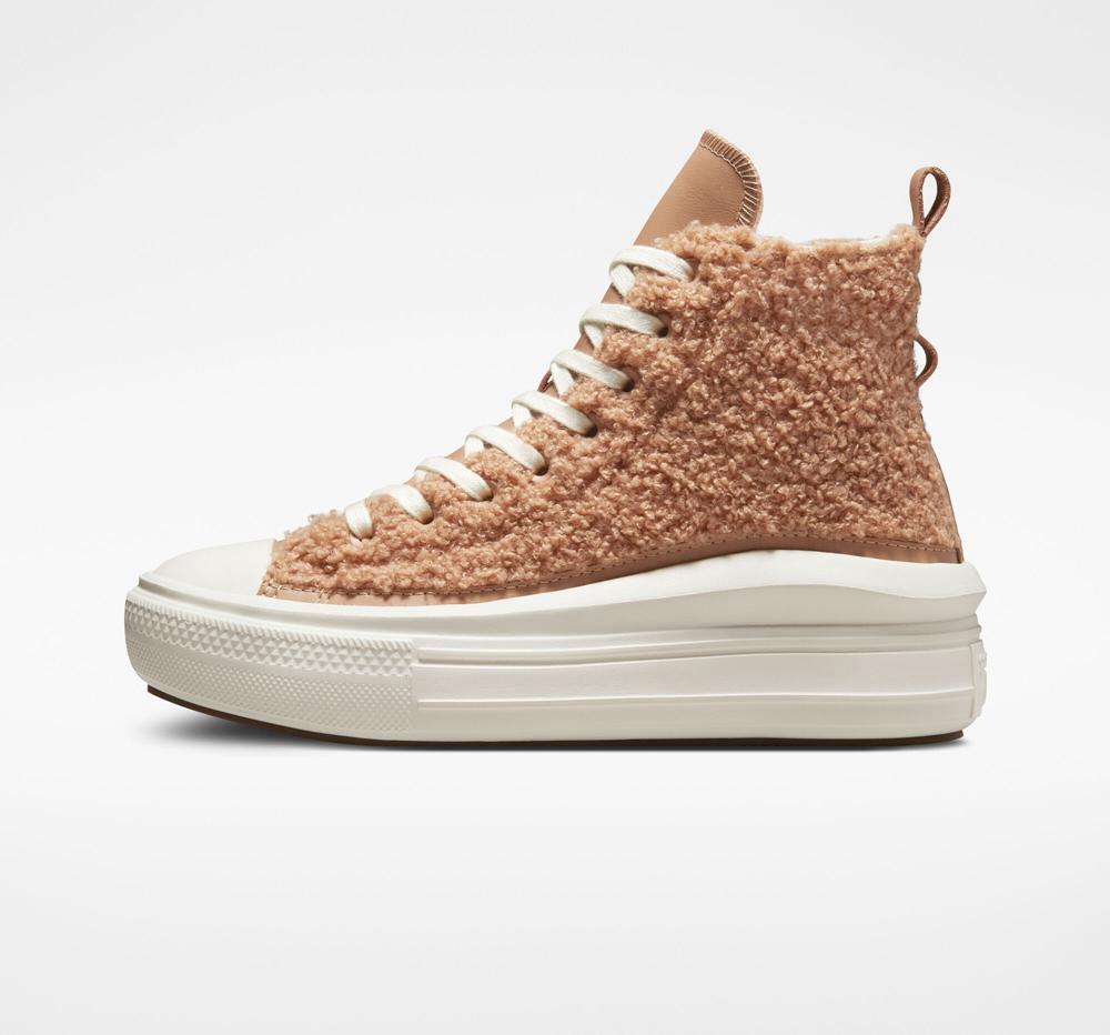 Dámské Boty Na Platformy Converse Chuck Taylor All Star Move Sherpa High Top Koralove | 950713NOQ