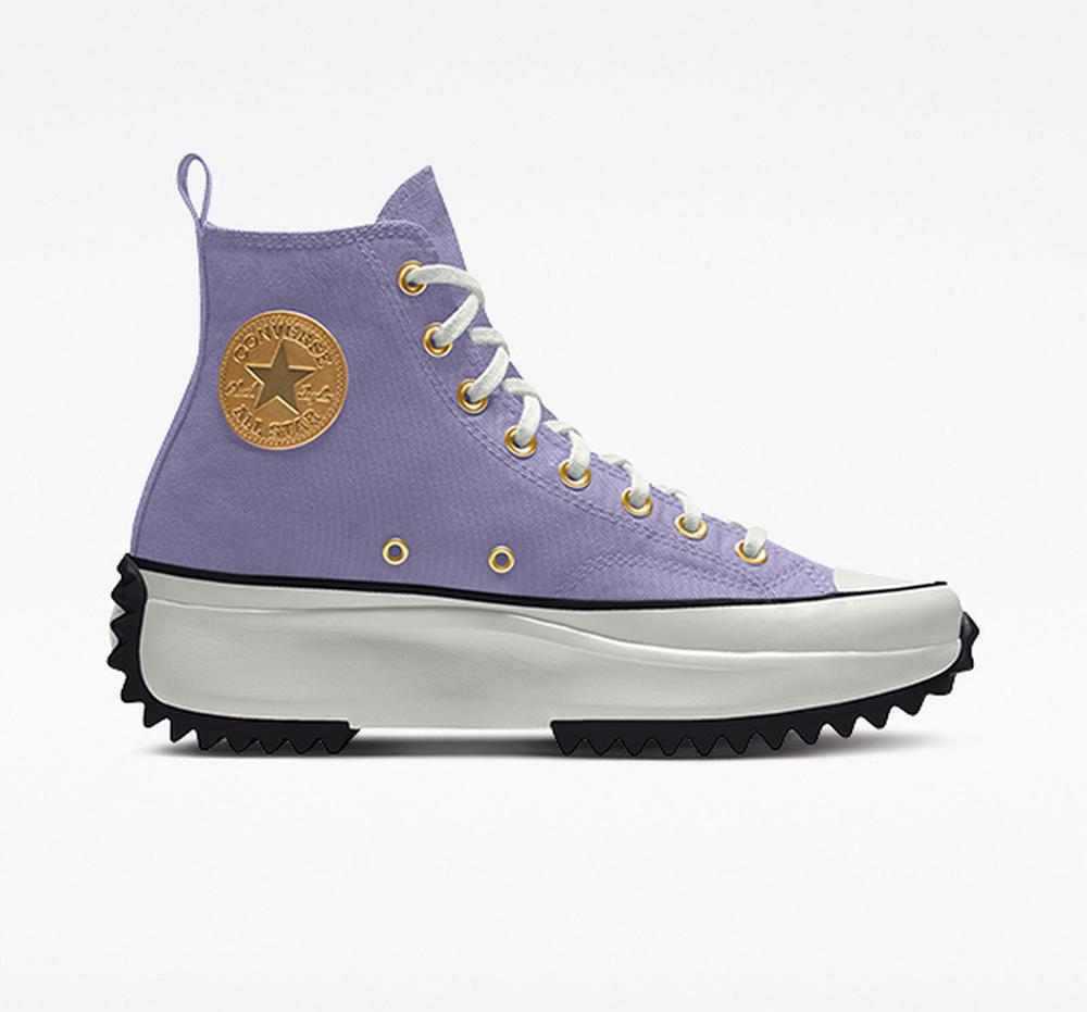 Dámské Boty Na Platformy Converse Custom Run Star Hike By You Unisex High Top Fialové | 017586VNJ