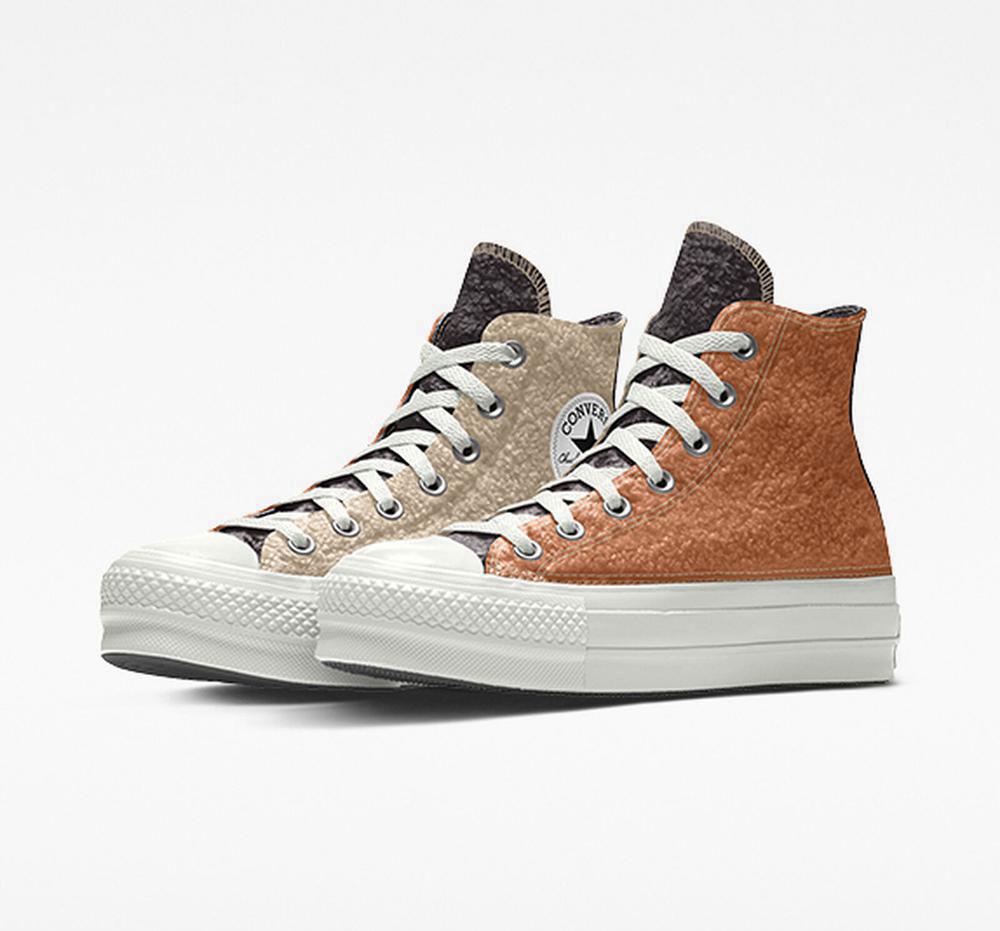 Dámské Boty Na Platformy Converse Custom Sherpa Chuck Taylor All Star By You Unisex High Top Černé Koralove | 634158IOW