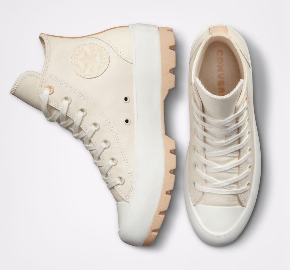 Dámské Boty Na Platformy Converse Lugged Chuck Taylor All Star High Top Bílé | 059241UVJ