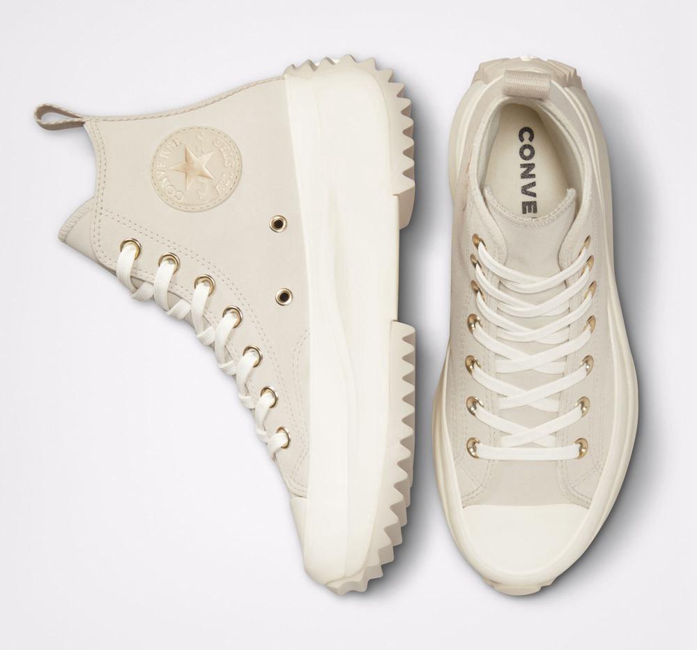 Dámské Boty Na Platformy Converse Run Star Hike Earthy Neutrals Unisex High Top Hnědožlutý | 720583RXF