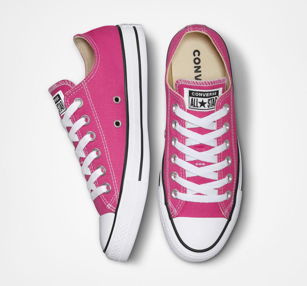 Dámské Nízké Converse Chuck Taylor All Star Seasonal Color Unisex Fuchsie Bílé Černé | 184950UJY