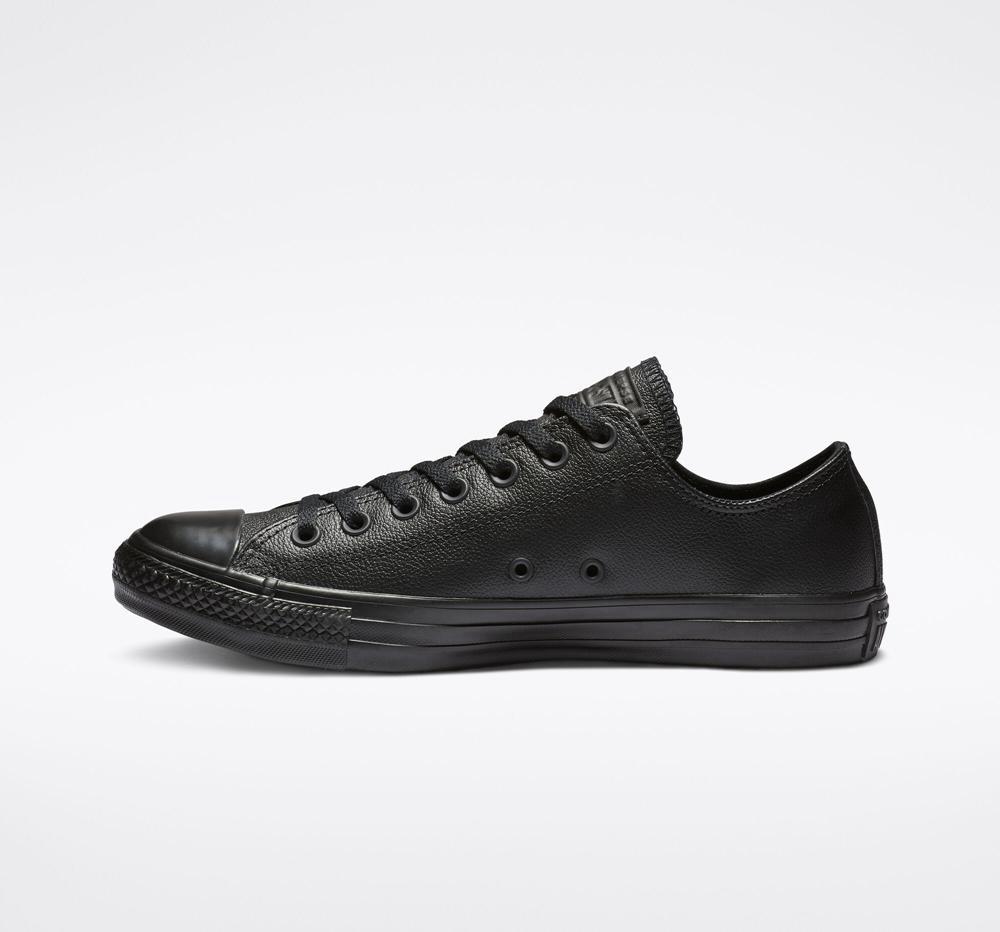 Dámské Nízké Converse Chuck Taylor All Star Læder Unisex Černé | 514760MYA