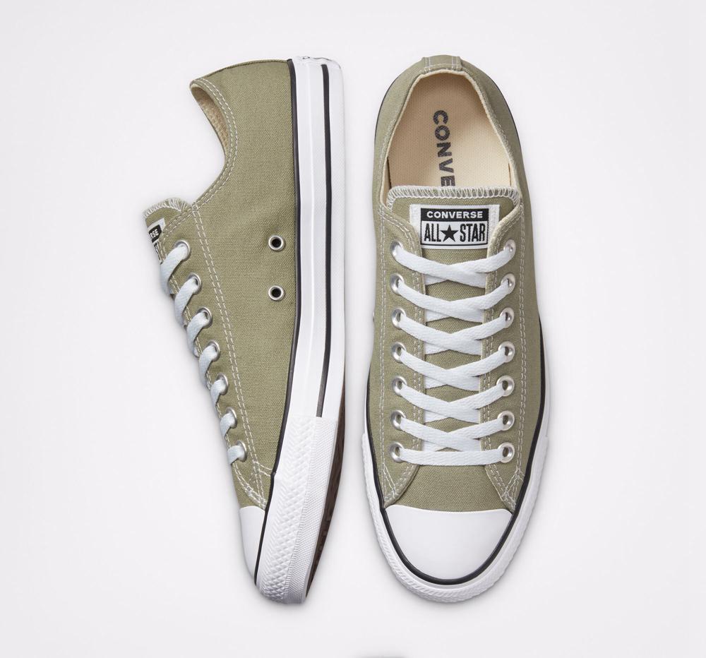 Dámské Nízké Converse Chuck Taylor All Star Seasonal Color Unisex Zelene Světle | 683752IPQ