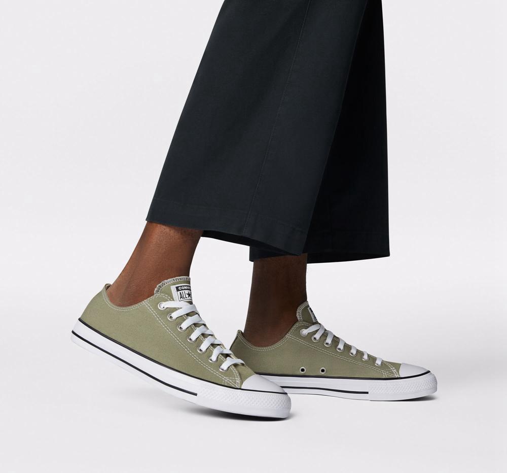 Dámské Nízké Converse Chuck Taylor All Star Seasonal Color Unisex Zelene Světle | 683752IPQ