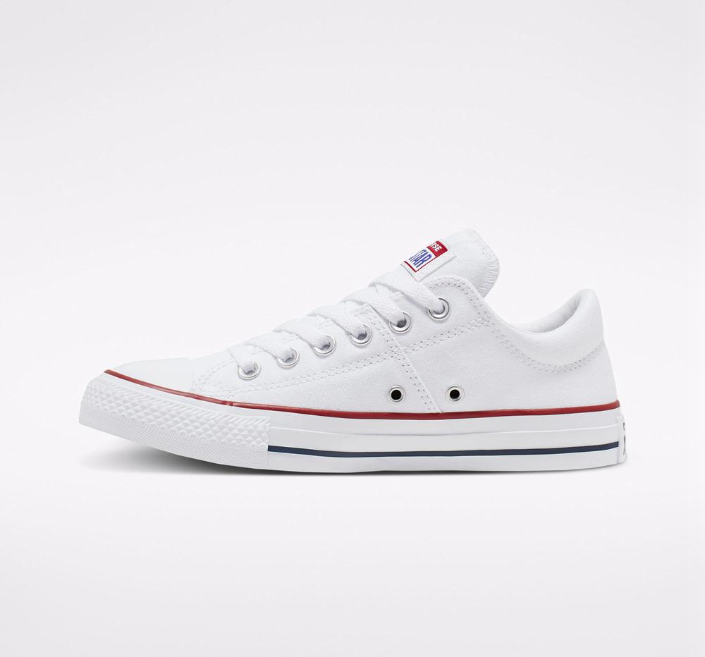 Dámské Nízké Converse Chuck Taylor All Star Madison Bílé Bílé Bílé | 871302JZG