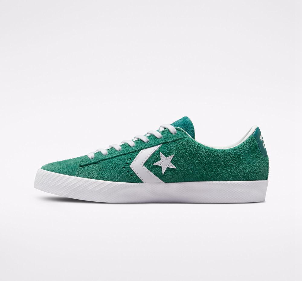 Dámské Nízké Converse Cons Pl Vulc Pro Semišové Skate Zelene | 639102DLX