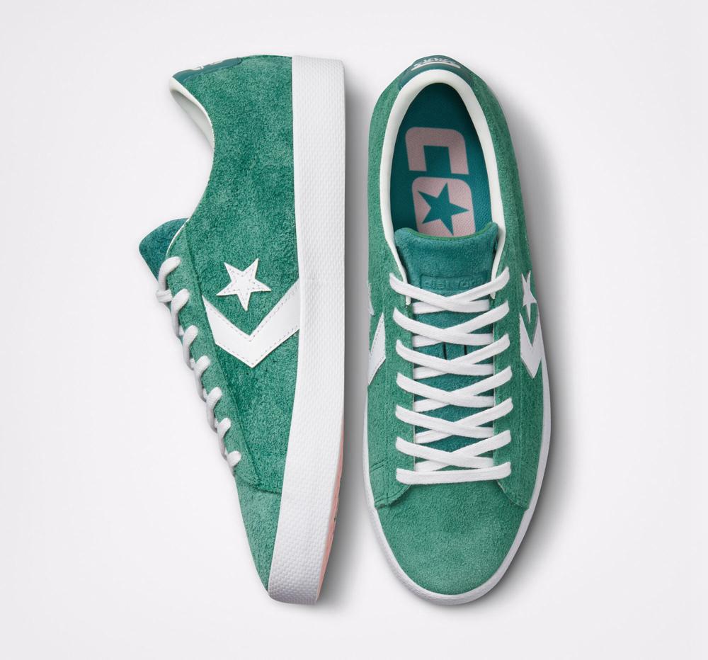 Dámské Nízké Converse Cons Pl Vulc Pro Semišové Skate Zelene | 639102DLX