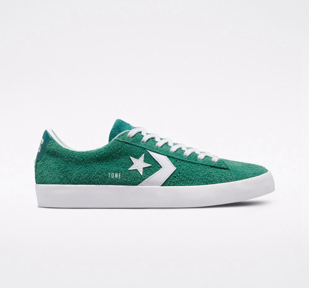 Dámské Nízké Converse Cons Pl Vulc Pro Semišové Skate Zelene | 639102DLX