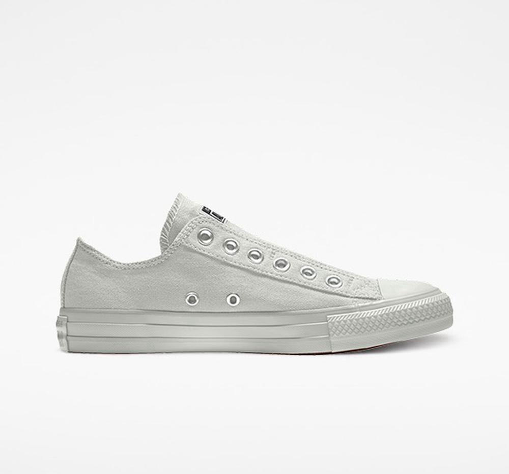 Dámské Nízké Converse Custom Chuck Taylor All Star Slip By You Unisex Šedé | 798235ASN