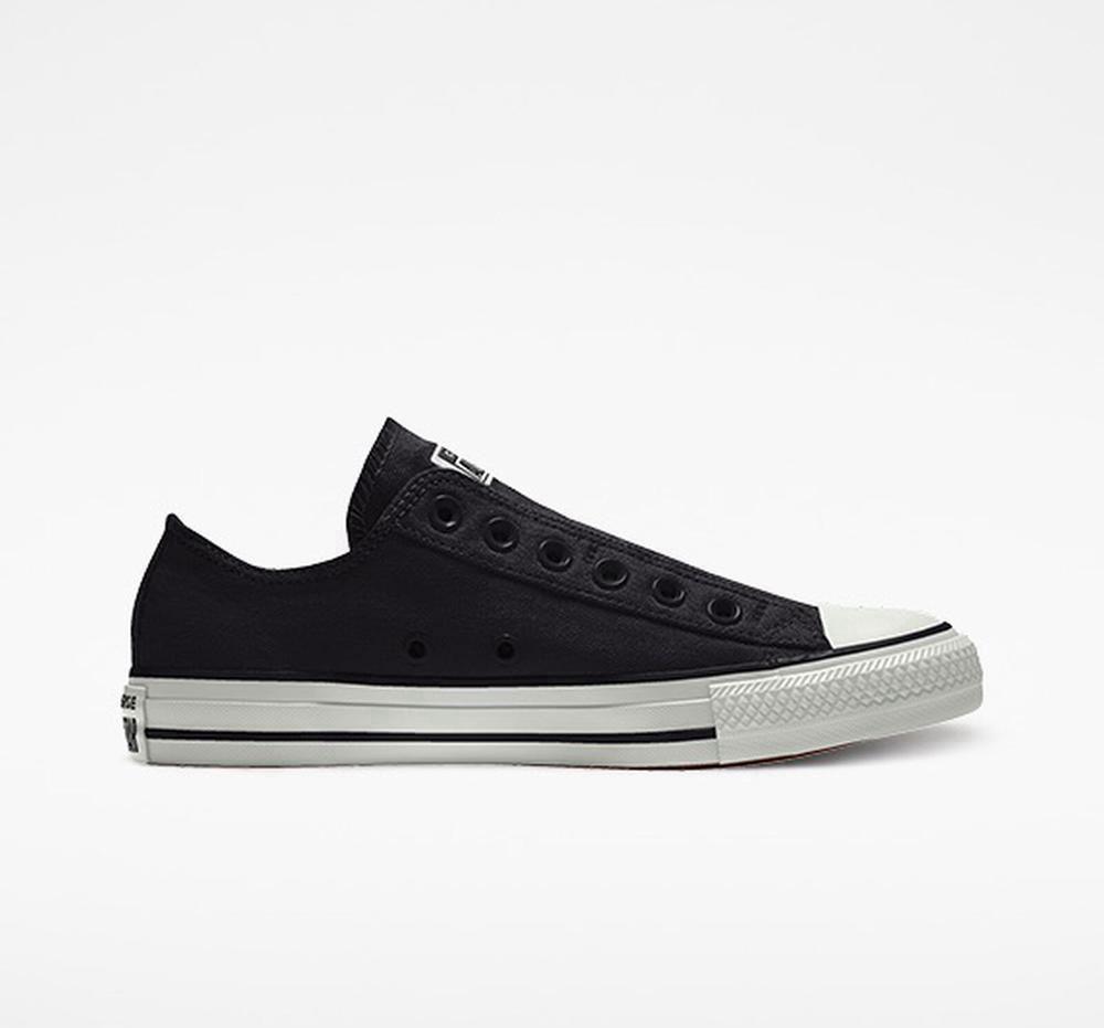 Dámské Nízké Converse Custom Chuck Taylor All Star Slip By You Unisex Černé | 902518DFR