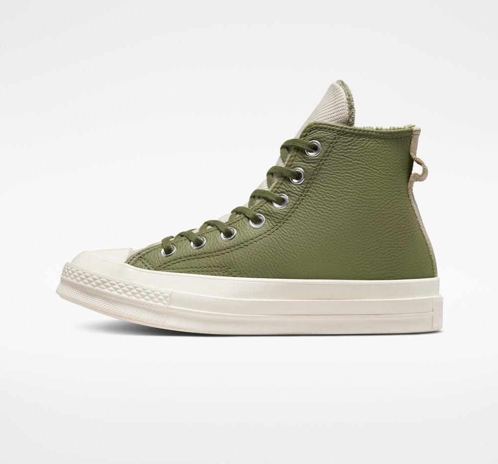 Dámské Vysoké Converse Chuck 70 Counter Climate Unisex Zelene | 764905IMR