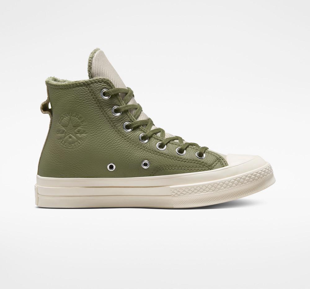 Dámské Vysoké Converse Chuck 70 Counter Climate Unisex Zelene | 764905IMR