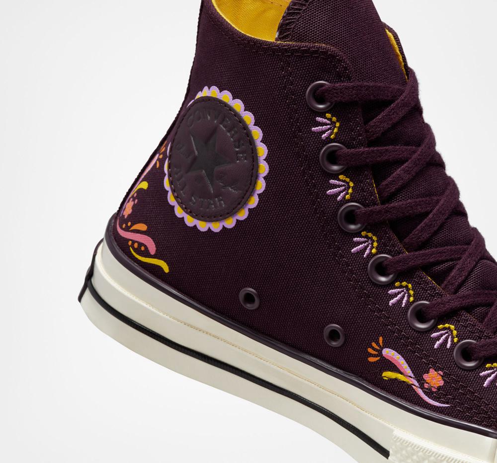 Dámské Vysoké Converse Chuck 70 D%C3%Ada De Muertos Unisex Černé | 078512YQT