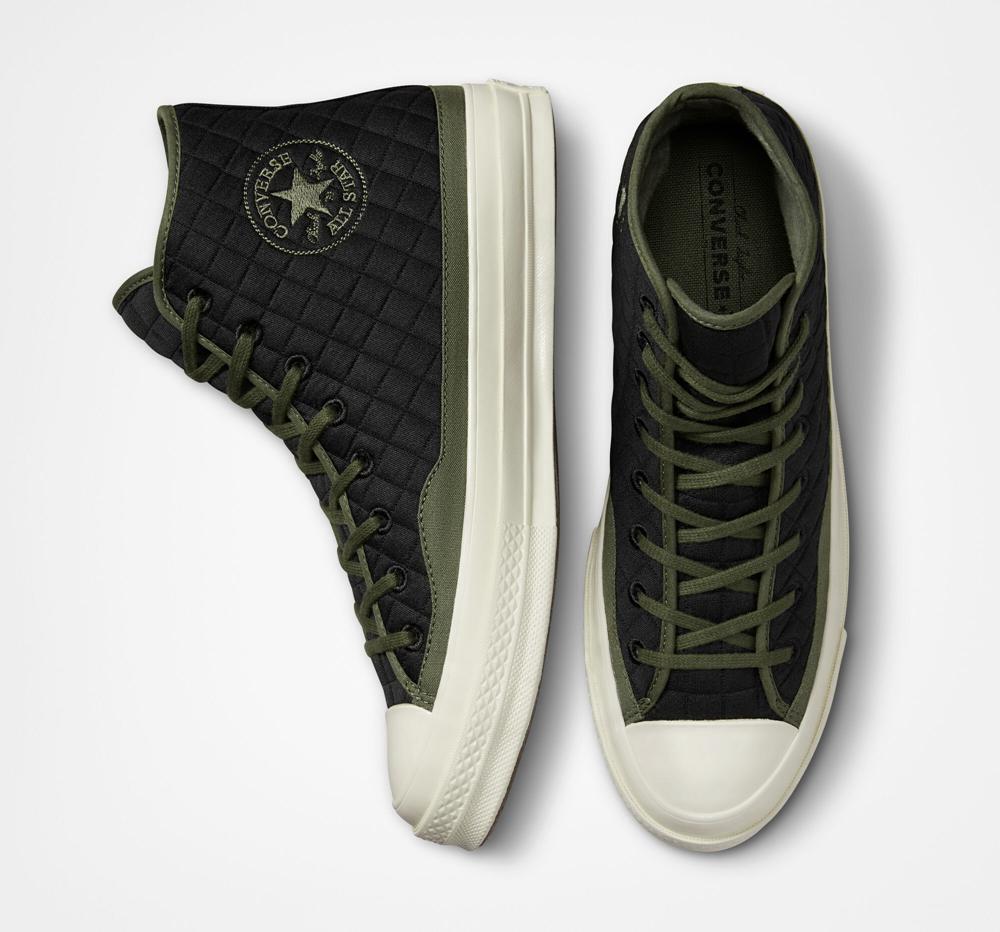 Dámské Vysoké Converse Chuck 70 Prošívaný Unisex Černé | 039456IVS