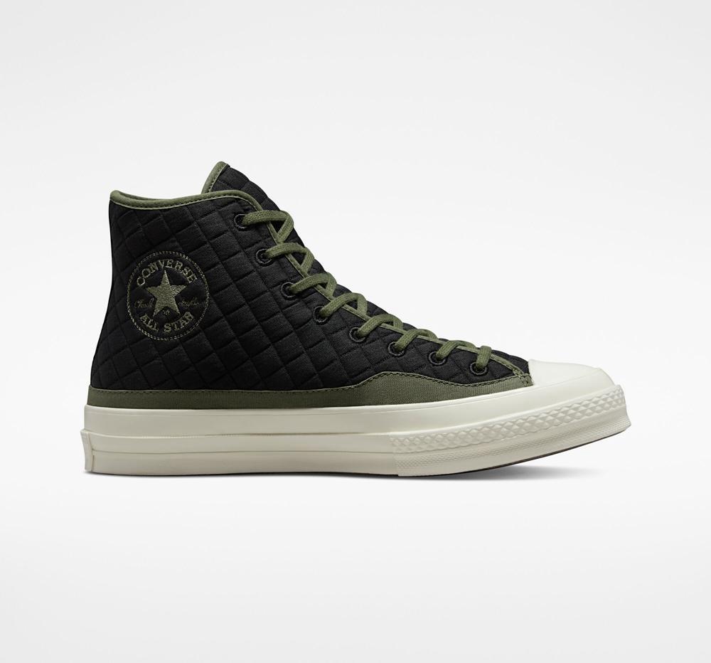 Dámské Vysoké Converse Chuck 70 Prošívaný Unisex Černé | 039456IVS