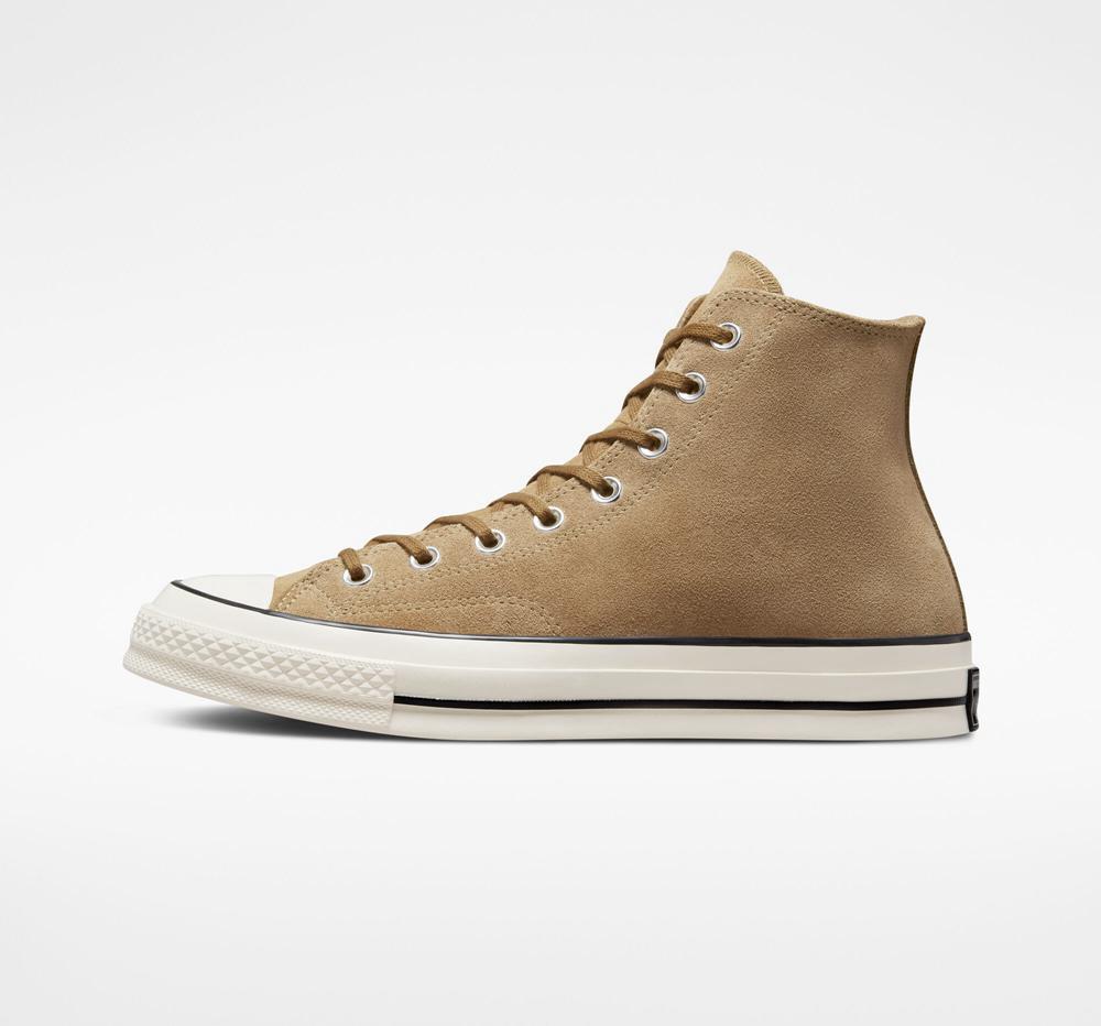 Dámské Vysoké Converse Chuck 70 Semišové Unisex Hnědé Černé | 273865RYC