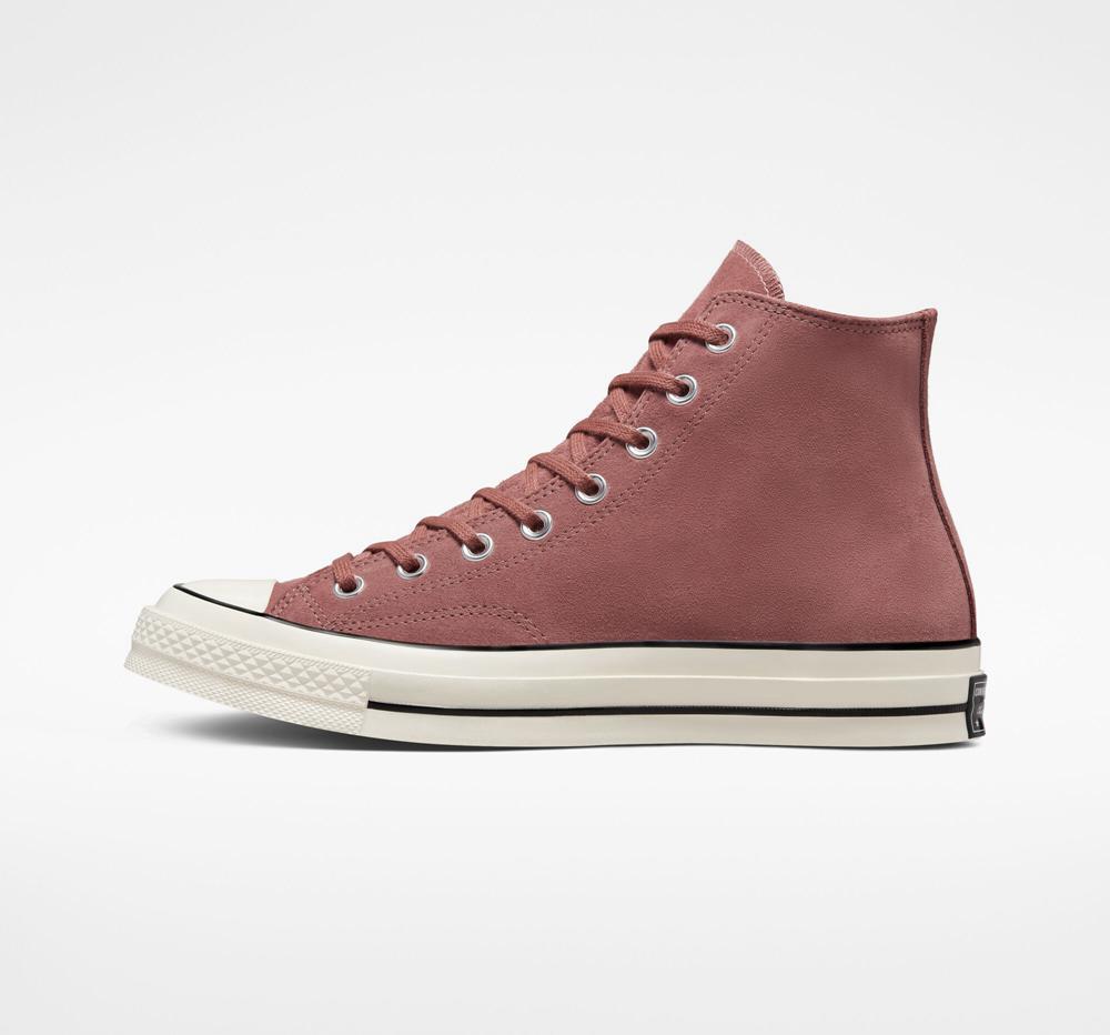 Dámské Vysoké Converse Chuck 70 Semišové Unisex Vínové Černé | 792065GKN