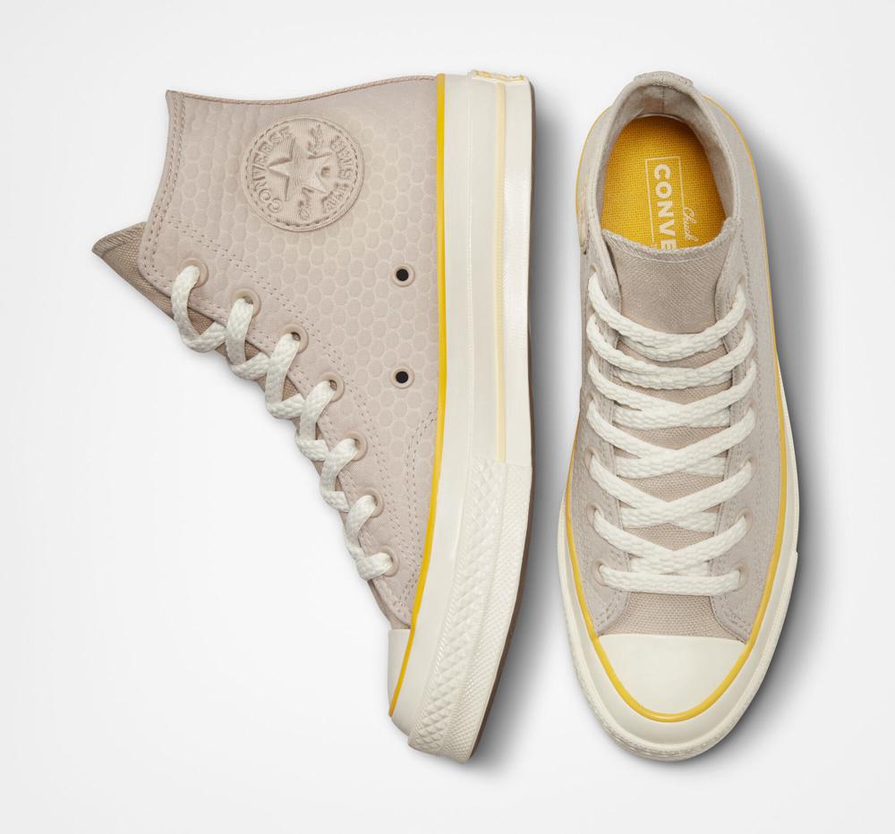 Dámské Vysoké Converse Chuck 70 Textured Šedé | 410365GHN