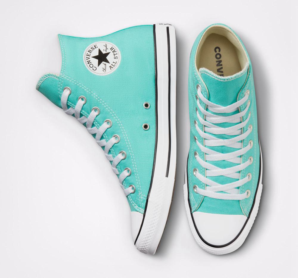 Dámské Vysoké Converse Chuck Taylor All Star Seasonal Color Unisex Tyrkysové | 047285PBT