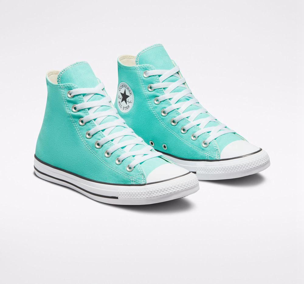 Dámské Vysoké Converse Chuck Taylor All Star Seasonal Color Unisex Tyrkysové | 047285PBT