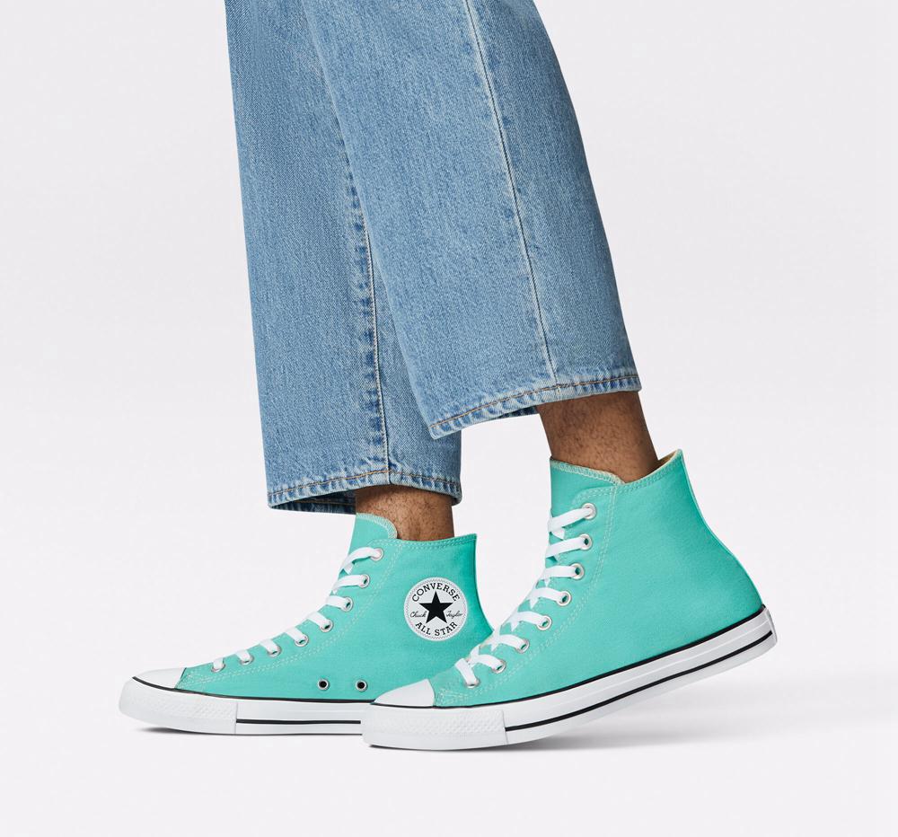 Dámské Vysoké Converse Chuck Taylor All Star Seasonal Color Unisex Tyrkysové | 047285PBT