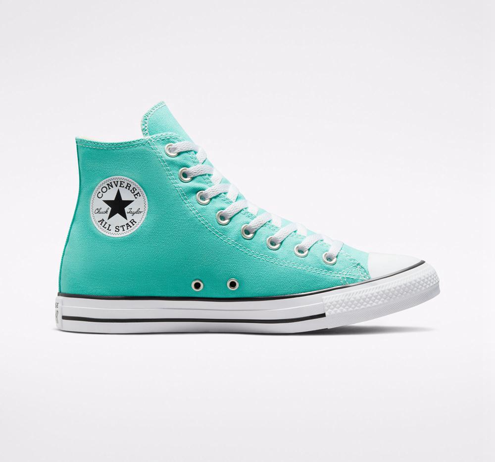 Dámské Vysoké Converse Chuck Taylor All Star Seasonal Color Unisex Tyrkysové | 047285PBT