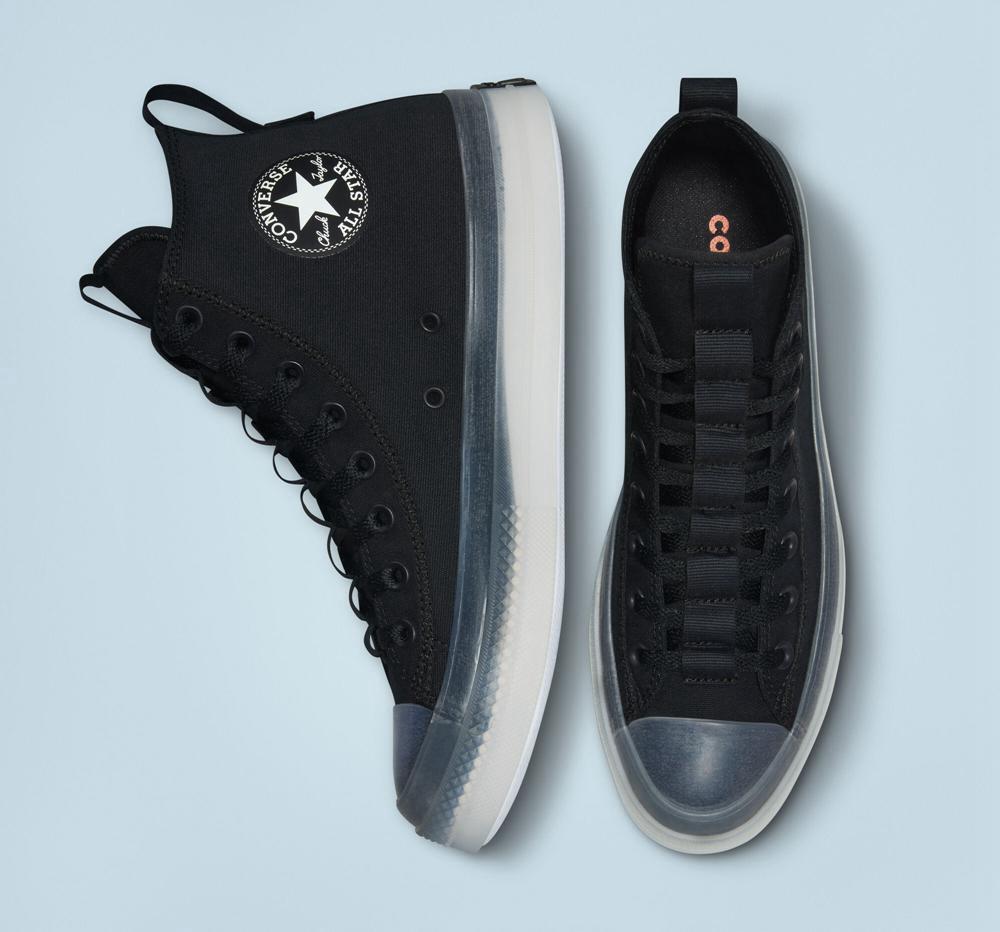 Dámské Vysoké Converse Chuck Taylor All Star Cx Explore Unisex Černé Černé Bílé | 489502FBJ