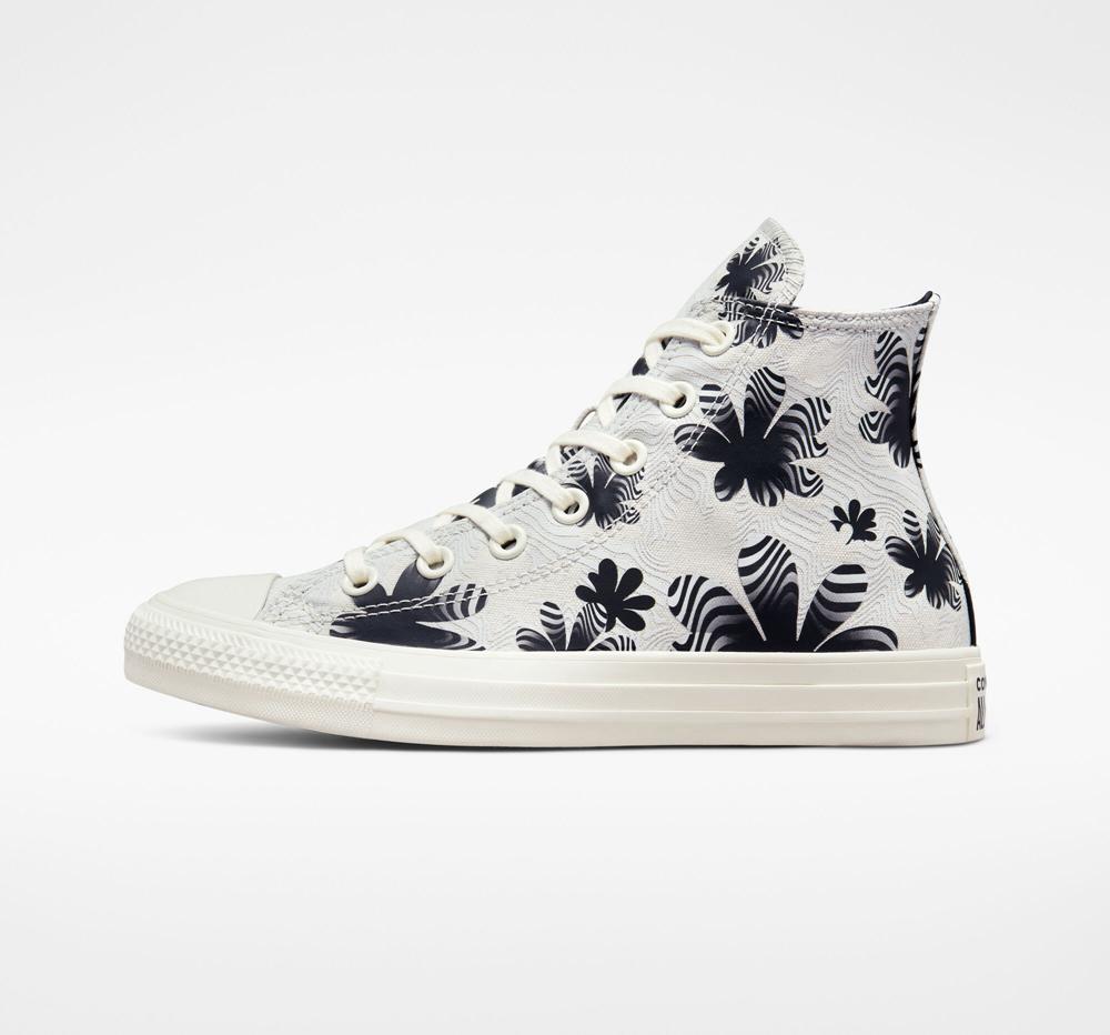 Dámské Vysoké Converse Chuck Taylor All Star Desert Floral Šedé Světle Černé | 504896ROG