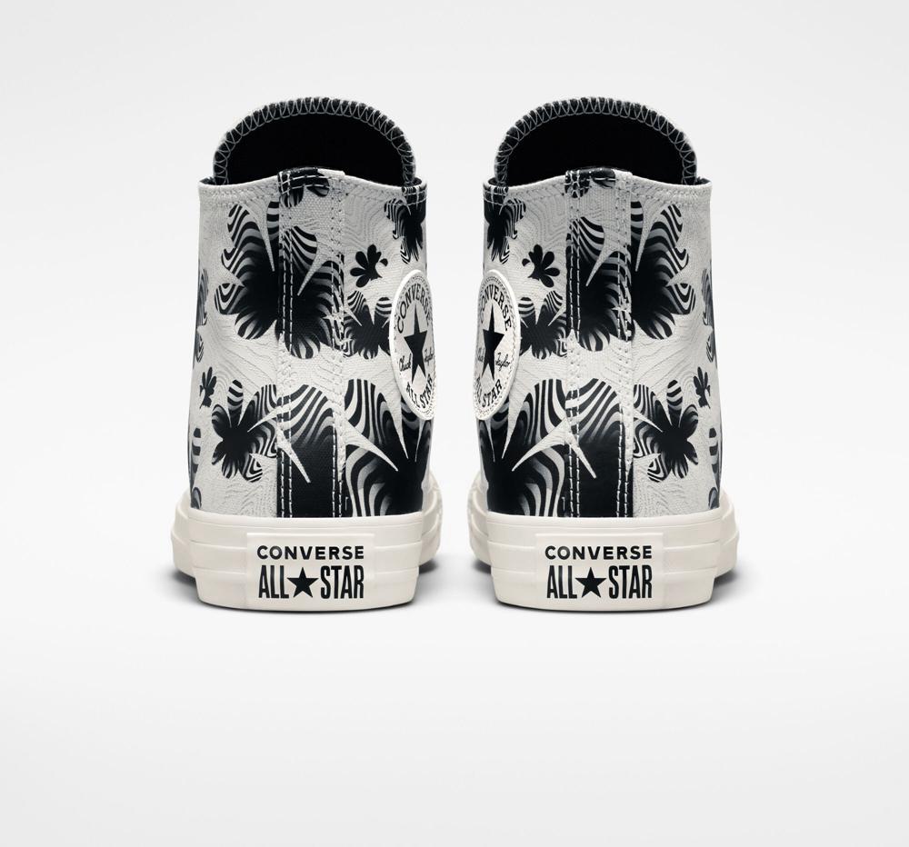 Dámské Vysoké Converse Chuck Taylor All Star Desert Floral Šedé Světle Černé | 504896ROG