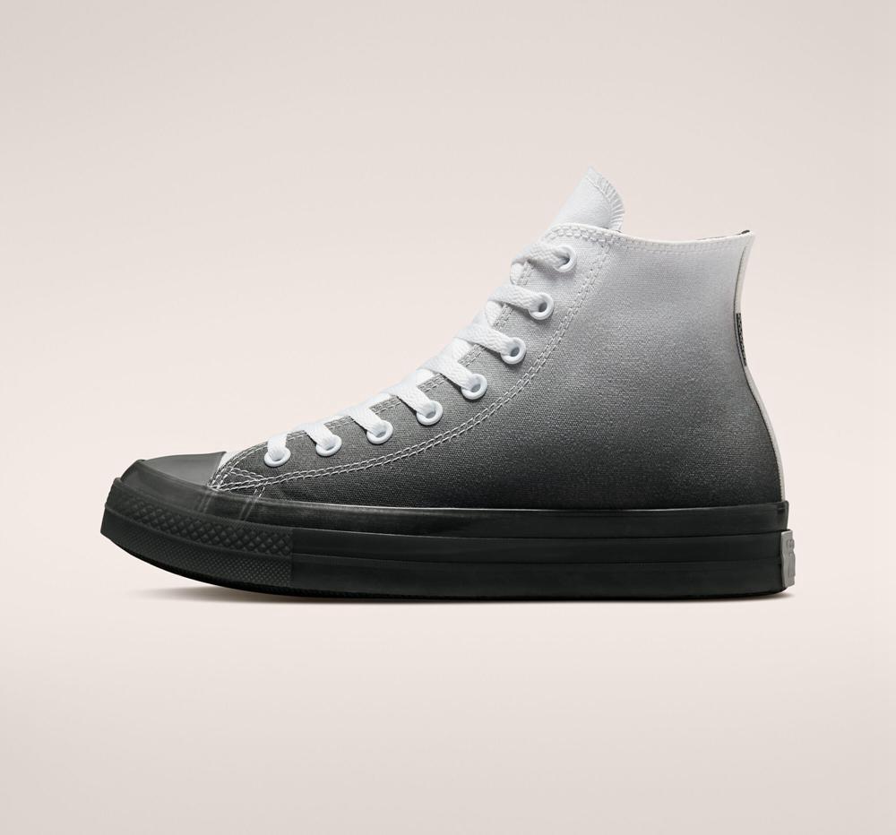 Dámské Vysoké Converse Chuck Taylor All Star Cx Gradient Unisex Bílé Černé Bílé | 547283RKU