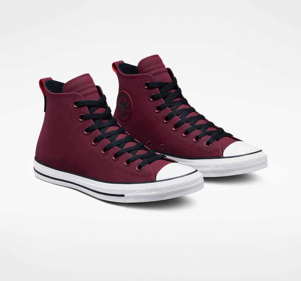 Dámské Vysoké Converse Chuck Taylor All Star Tectuff Unisex Vínové Tmavě Bílé Černé | 567308ZUM