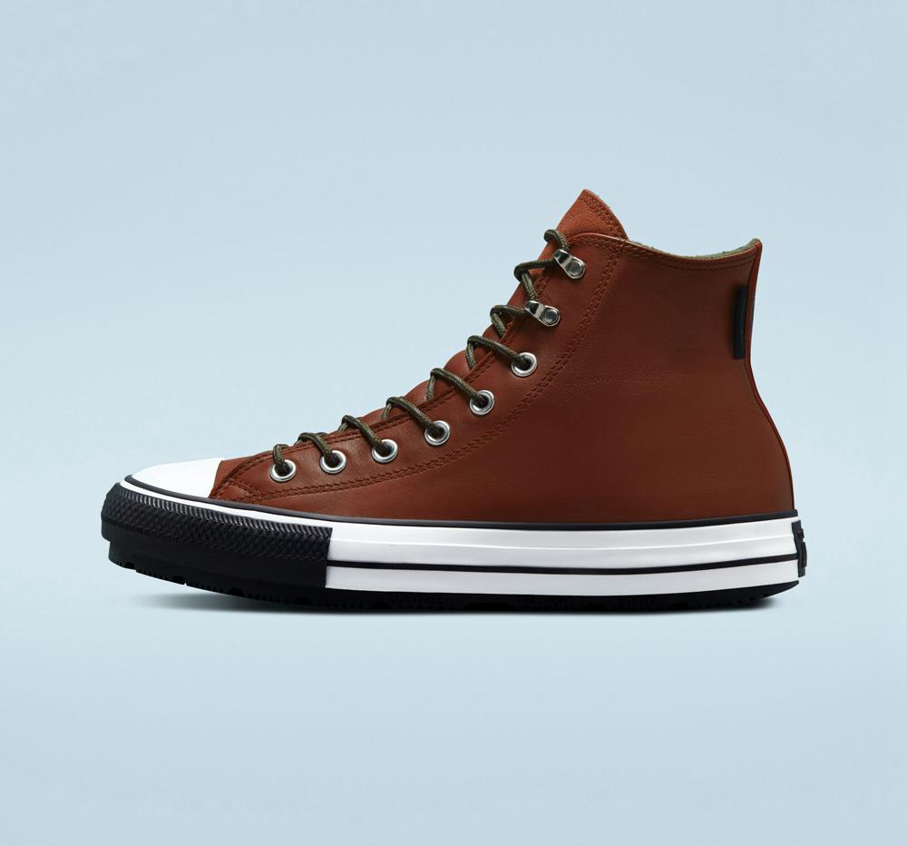 Dámské Vysoké Converse Chuck Taylor All Star Zimní Unisex Vínové Bílé Černé | 754320LOG