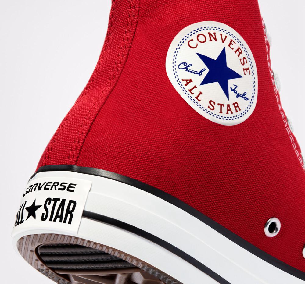 Dámské Vysoké Converse Chuck Taylor All Star Classic Unisex Červené | 782456CKX